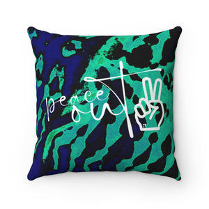 PEACE OUT Vibes Accent Pillow