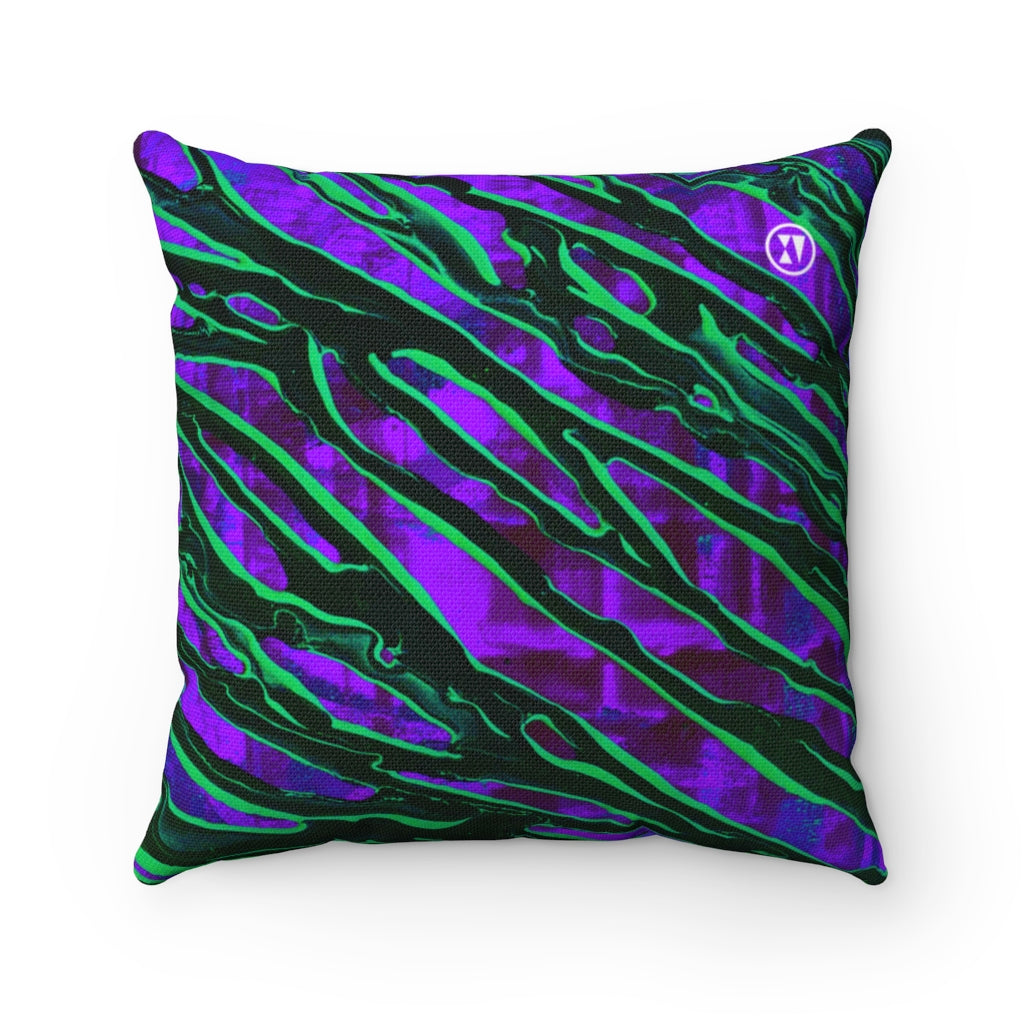 Cyberpunk Safari Accent Pillow