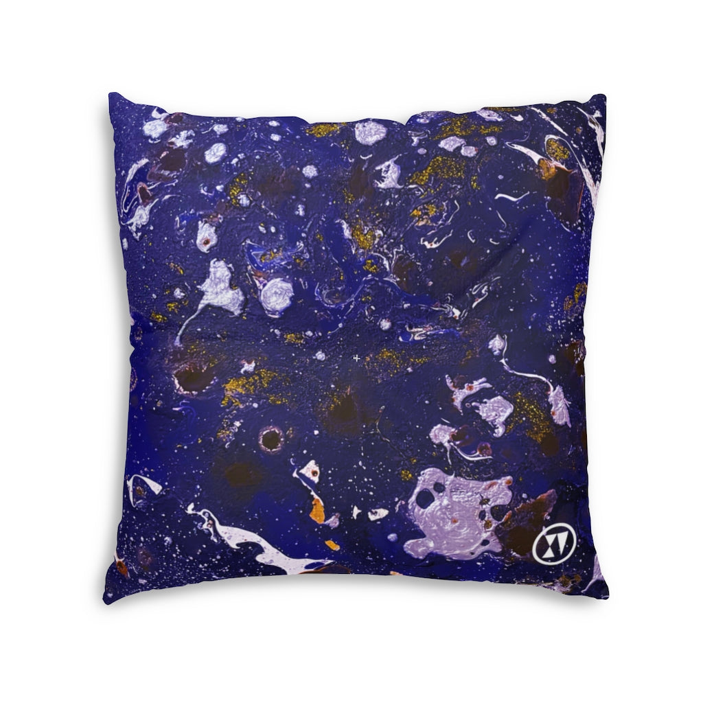 Indigo Cosmos Tufted Floor Pillow